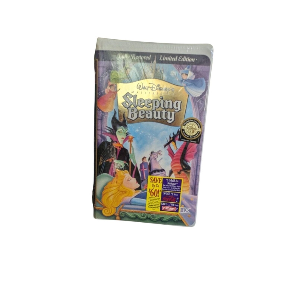 Walt Disney's‎ Masterpiece Sleeping Beauty VHS Movie clamshell Sealed READ